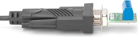 Actual product image Assmann Digitus USB-C™ Serial Adapter, USB-C™ - RS485, Black, 1 m, DB-9, Male, Male, Straight (1 m)