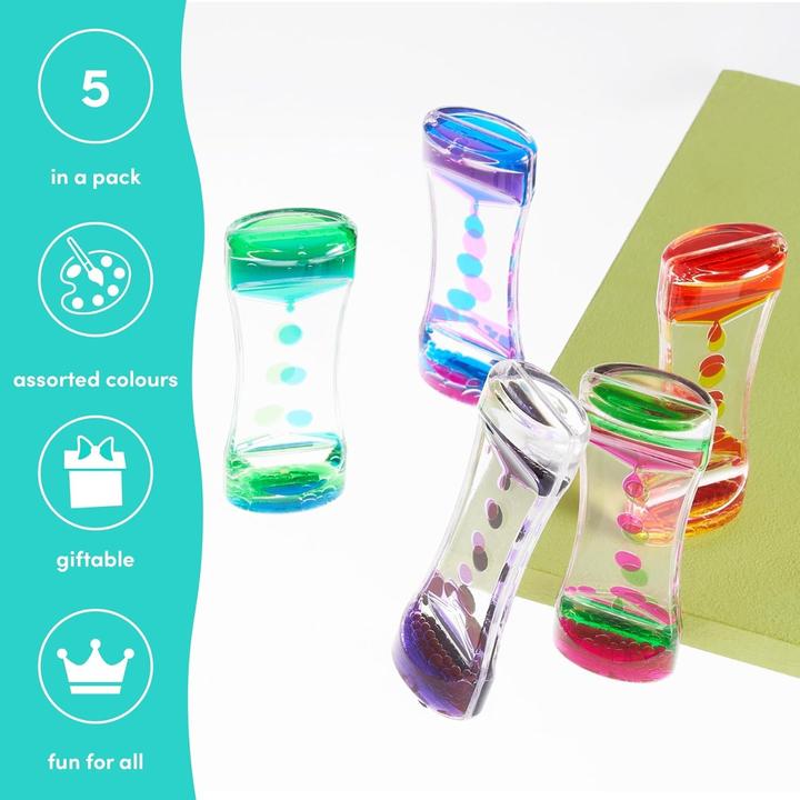 Actual product image The twiddlers Liquid hourglass toy