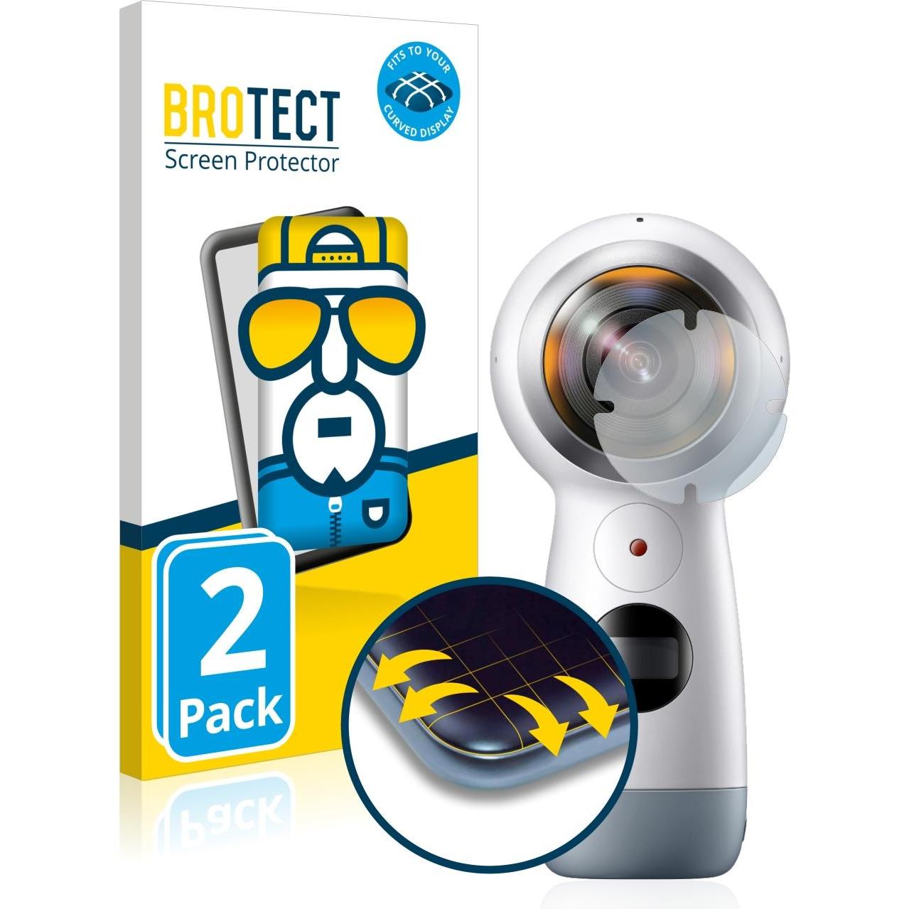 BROTECT Full-Cover Displayschutz (Displayschutz, Gear 360), Kameraschutz, Transparent