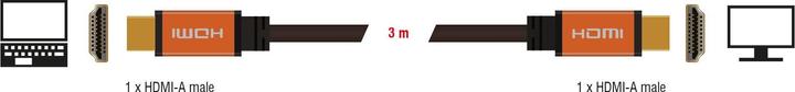 Produktbild Delock HDMI (Typ A) — HDMI (Typ A) (3 m, HDMI)