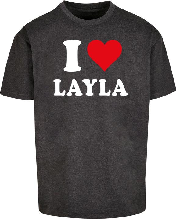 Immagine prodotto Merchcode Maglietta oversize I Love Layla X - 117371 (S)