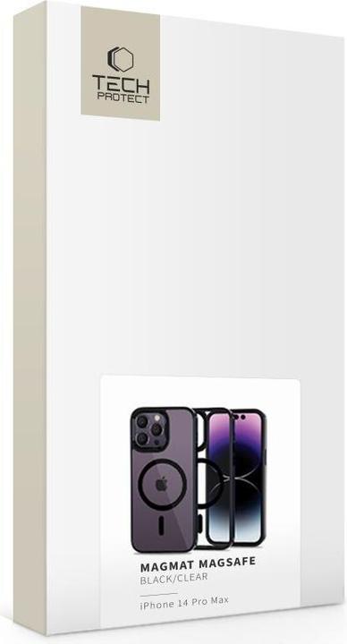 Actual product image Tech-Protect Technology protected CASE technology protected Magmat "MagSafe Apple iPhone 14 Pro Max Black/Clear" (Apple iPhone 14 Pro Max)
