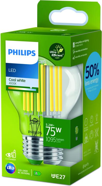 Immagine prodotto Philips LED Classsic (E27, 5.20 W, 1095 lm, 1 x, A)