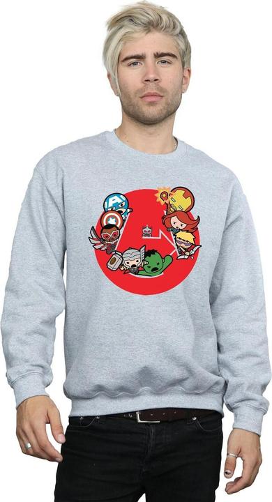Image du produit - Sweat KAWAII AVENGERS READY STEADY WAR - Homme (M)