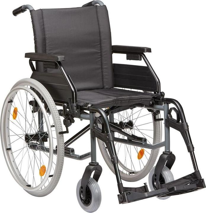 Teqler Fauteuil roulant pliant en aluminium