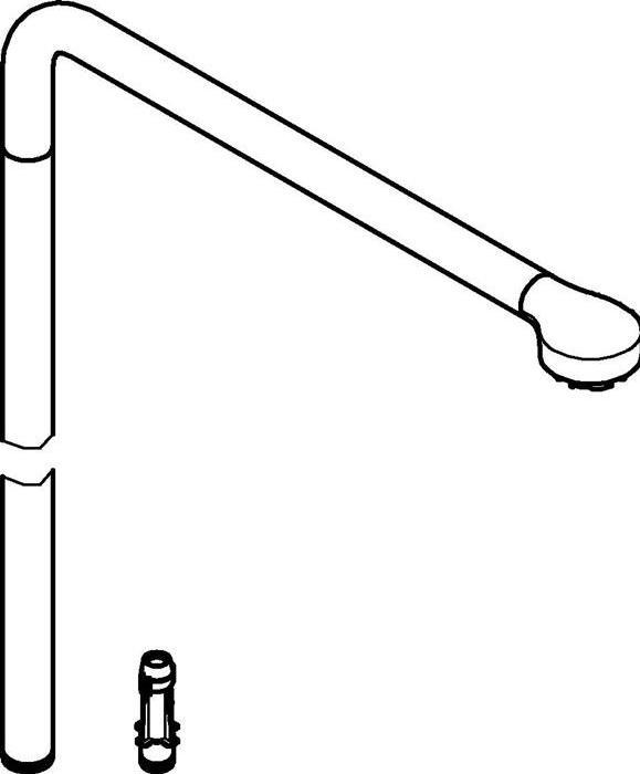 Actual product image Grohe Replacement pipe for shower systems chr +15 cm