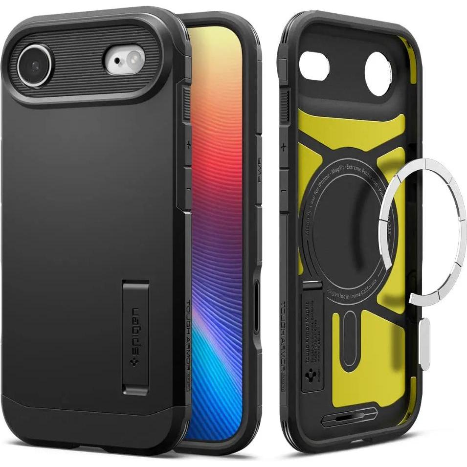 Spigen Nero Iphone 17 Air Tough Armor T Magfit Case - Black (Apple Iphone Air), Cover Smartphone,