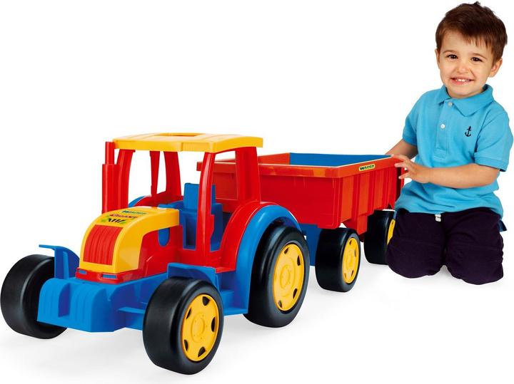 Actual product image Wader Giant tractor with trailer, 102 cm