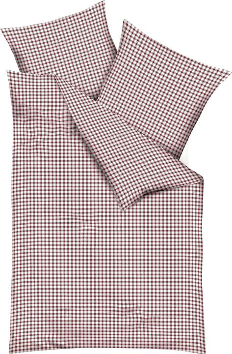 Produktbild Kaeppel Biber Bettwäsche Vichy Karo rot (Bettwäsche Set, 80 x 80 cm, 155 x 220 cm)