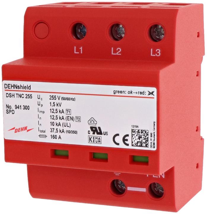 Dehn Parafoudre combiné SOEHNE optimisé pour l'application DSH TNC 255 shield