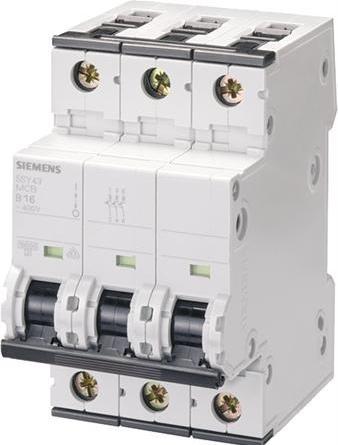 Image du produit Siemens MCB 3 pôles Type C 10kA 6A 400V (6 A)