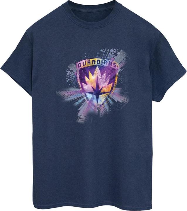 Actual product image Womens/Ladies Guardians Of The Galaxy Abstract Star Lord Cotton Boyfriend T-Shirt (S)