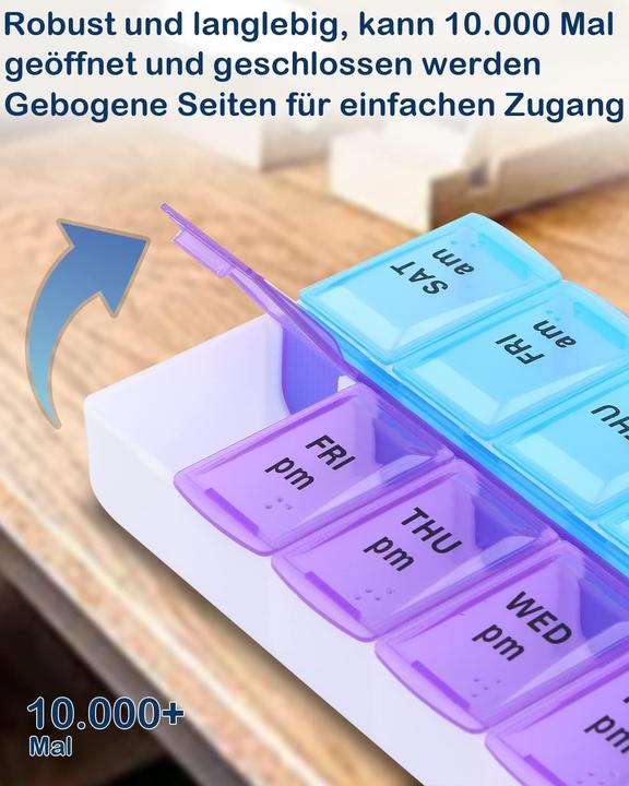 Actual product image Cbx Tablet box 7 days - morning and evening