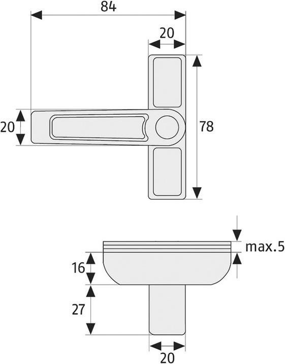 Actual product image Abus Window additional lock 2510