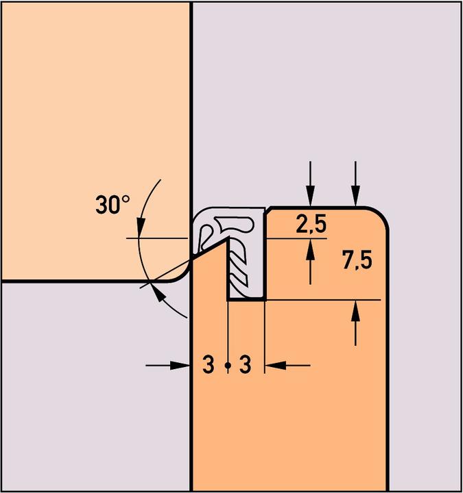 Produktbild Deventer Dichtungsprofile S 8016