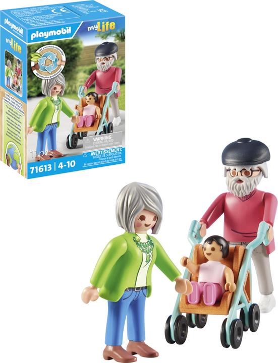 Produktbild Playmobil Grosseltern mit Baby (71613, Playmobil My Life)