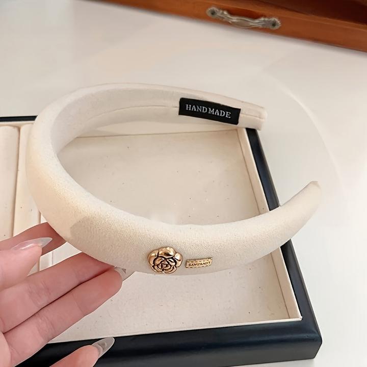 Image du produit Alopini Elégant headband à fleurs en velours - accessoire de coiffure d'inspiration vintage et tendance
