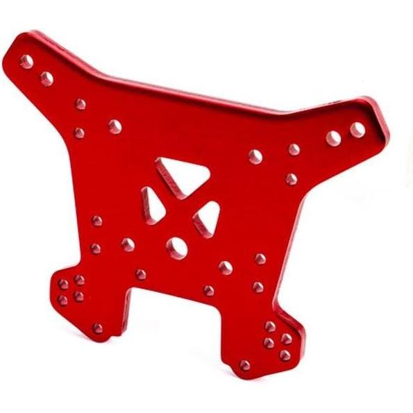 Traxxas ponte dell'ammortizzatore posteriore in alluminio 6061-t6 anodizzato rosso