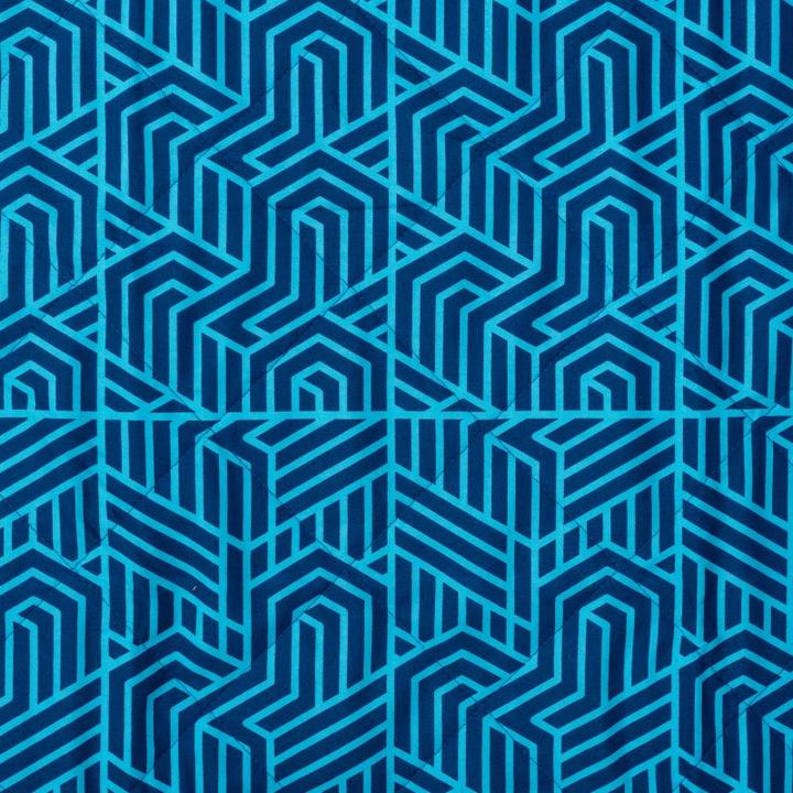 Productafbeelding Aquawave antklodė iškylai 140x170cm ALADEEN geometrinė mėlyna