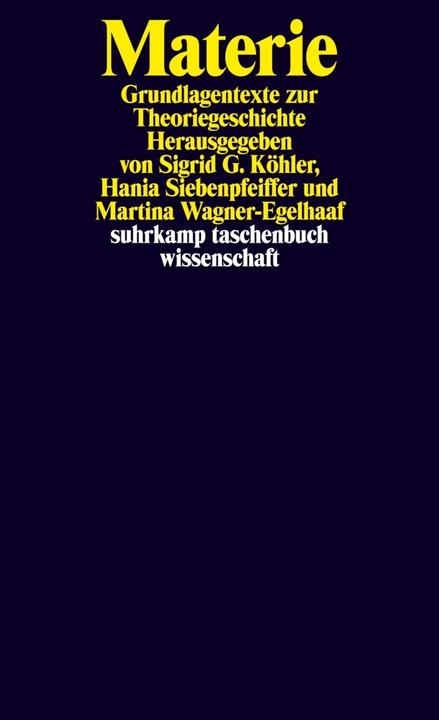 Produktbild Materie (Deutsch, Hania Siebenpfeiffer, Martina Wagner-Egelhaaf, Sigrid G. Köhler, 2013)