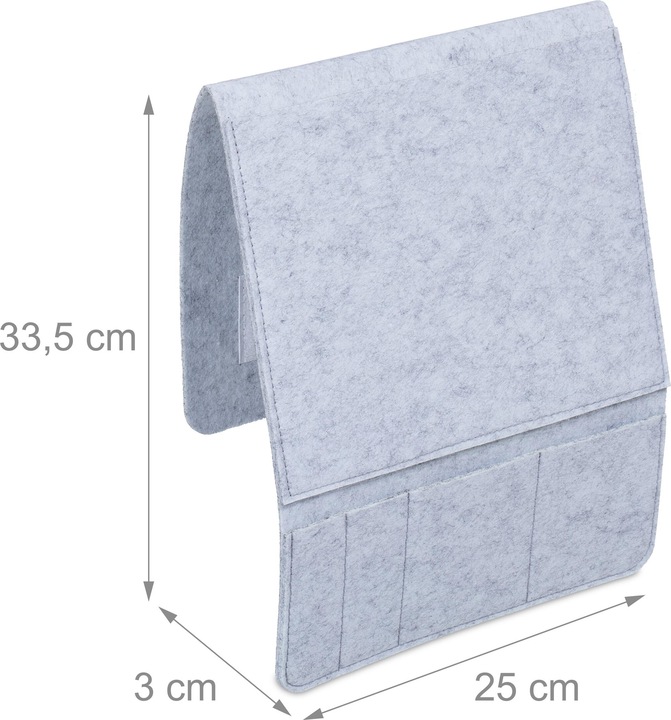 Produktbild Relaxdays 2x Betttasche (25 x 3 x 33.5 cm)