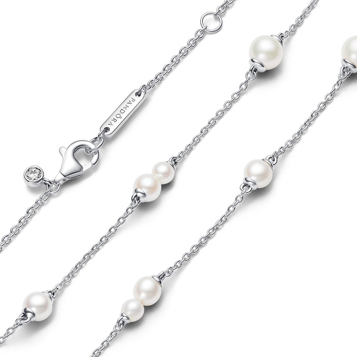 Produktbild Pandora Behandelte Süsswasserzuchtperle Halskette (Silber 925, 45 cm)