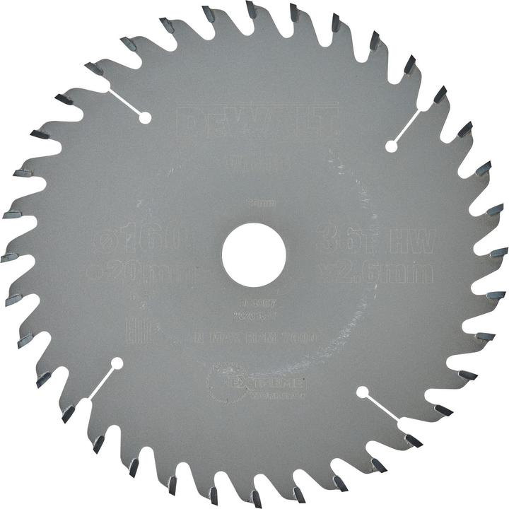 Actual product image DeWalt Circular saw blade manual 160/20mm 36WZ DT4057QZ