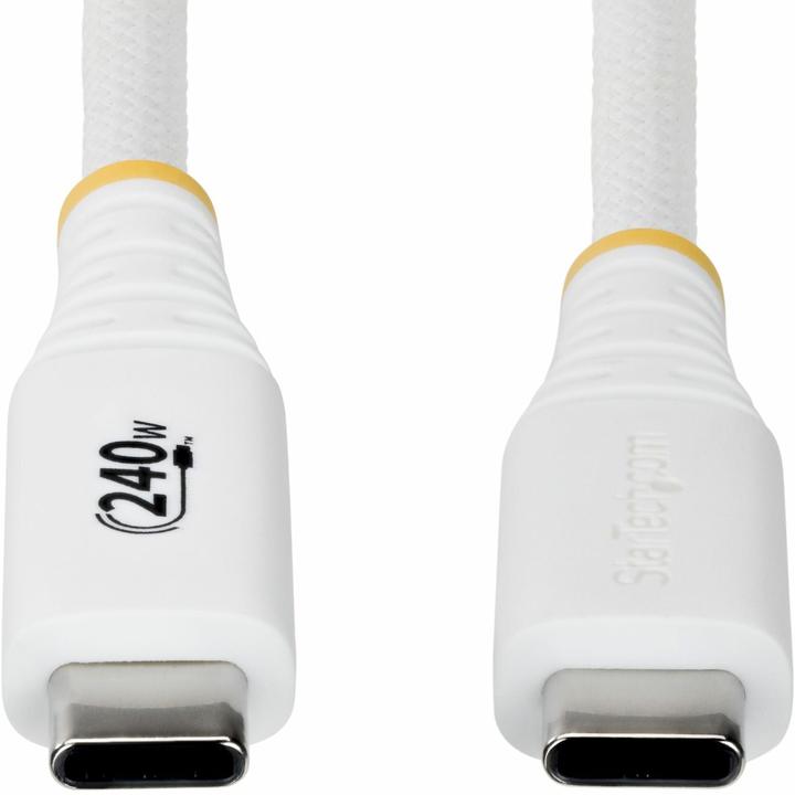 Immagine prodotto StarTech .com S2CEPR3MW-USB-CABLE, 3 m, USB C, USB C, USB 2.0, 0,48 Gbit/s, Bianco (3 m, USB 2.0, 240 W)