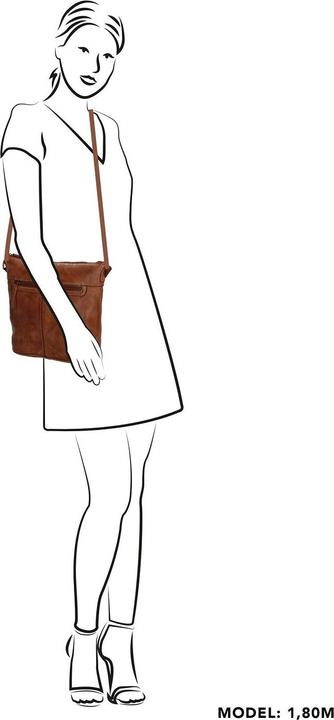 Actual product image HIDE Paint Rock Leather Shoulder Bag