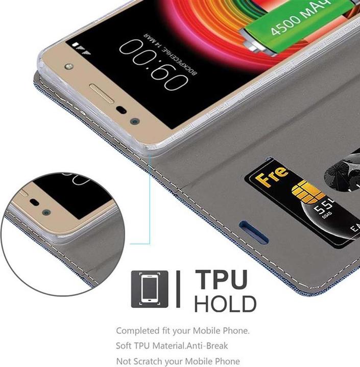 Actual product image Cadorabo Book Jeans Optics Cover (LG X Power 2)