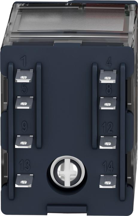 Actual product image Schneider Electric 14 pin plug in relay 230Vac coil 6A 4PDT