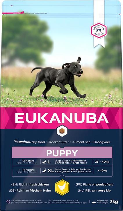 Produktbild Eukanuba Growing Puppy Large Breed Huhn (Junior, 1 Stk., 12000 g)