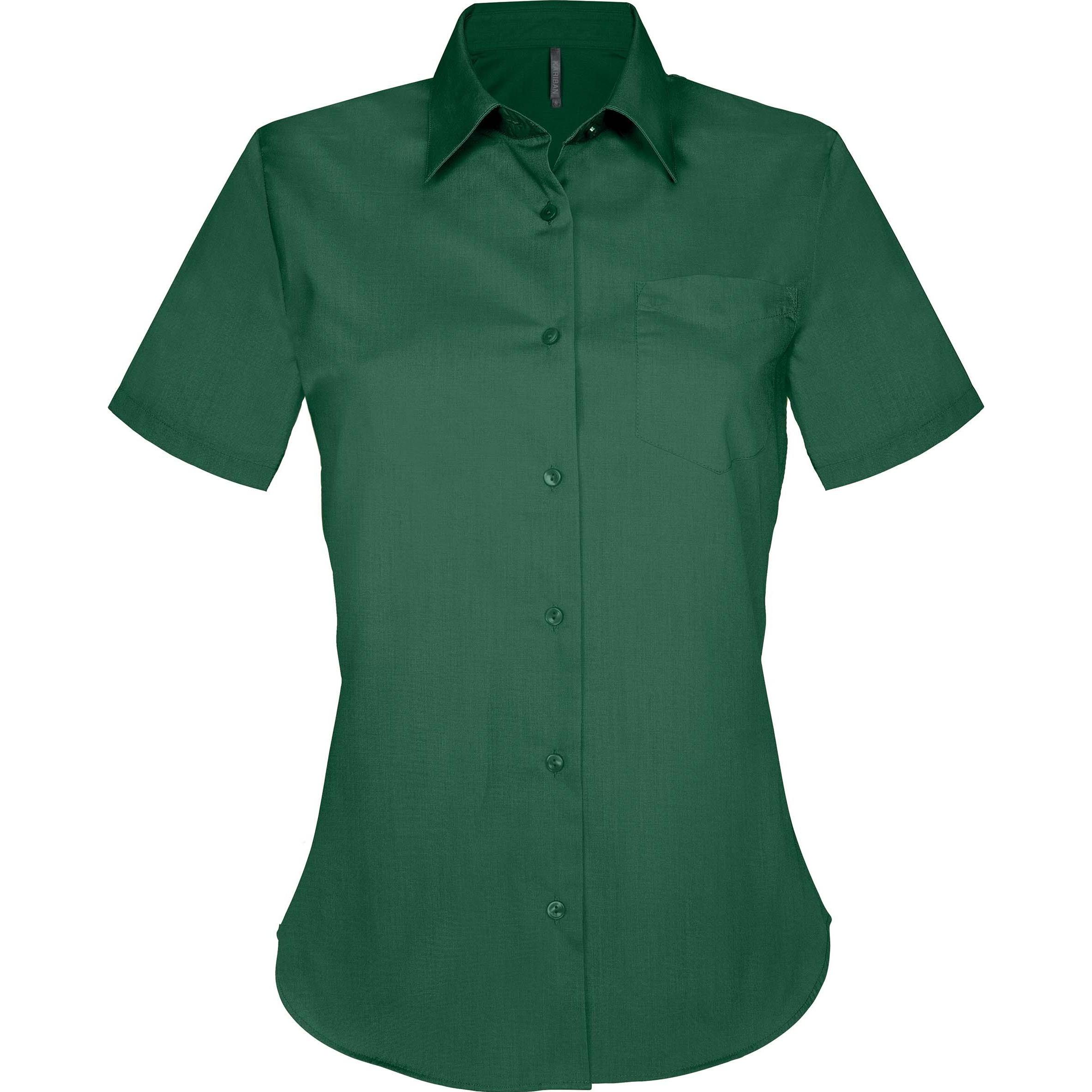 Kariban, Damen, Hemd, hemd kurze ärmel judith, Grün, (XS)