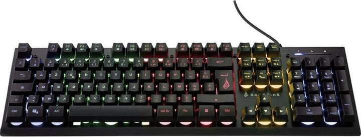 SureFire Gaming KingPin X2 Wired, USB Gaming Keyboard Illuminated, Multi-Media Keys French (FR, Bedraad)