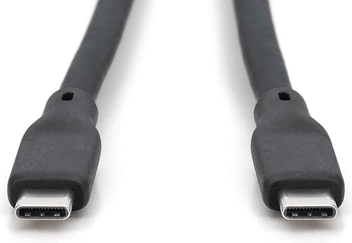 Image du produit Digitus Câble USB en silicone, USB 10Gbps, 0,5m, noir (0.50 m, USB 3.2 Gen 2, 100 W)