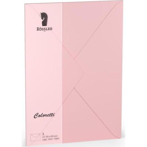 Magni, Briefumschlag, 220711523 - Coloretti Briefumschläge, 80 g/m², DIN C5, rosa, 5 Stück (C5, 5 x)
