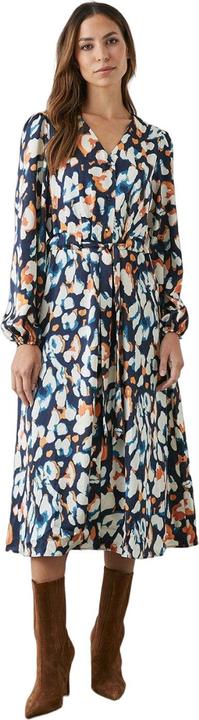 Image du produit Principles Robe midi boutonnée en satin abstrait pour femmes/femmes (38)