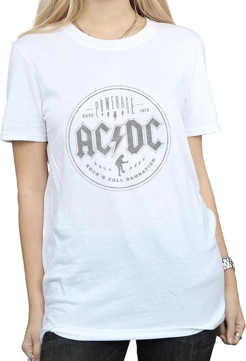 Produktbild AC/DC Rock N Roll Damnation Schwarz Baumwolle Boyfriend TShirt (XXL)