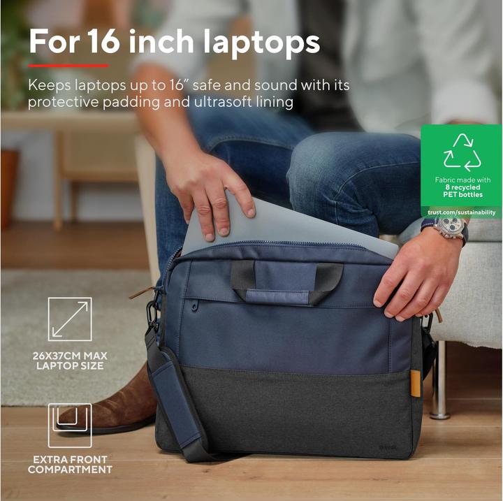 Immagine prodotto Trust Borsa Per Laptop Lisboa 16in (16", Universale)