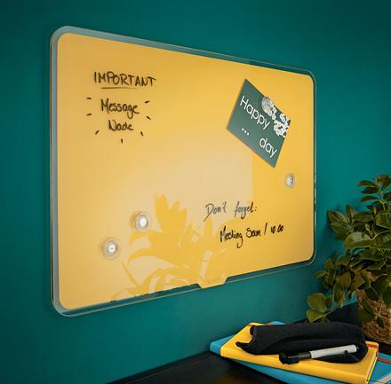Produktbild Leitz Cosy Whiteboard aus Glas 40 x 60 cm, Gelb (60 x 40 cm)