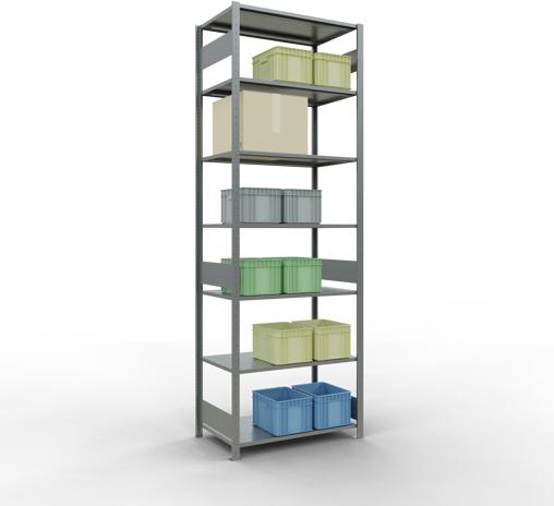 Actual product image Schulte Lagertechnik MULTIplus150 basic racking system with length ledgers