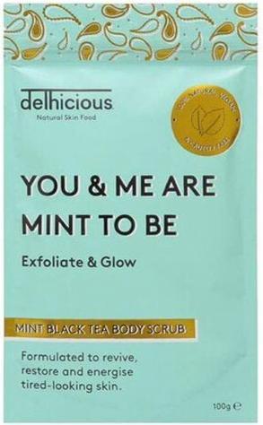 Immagine prodotto Delhicious You & Me Are Mint To Be (Scrub corpo alla menta e tè nero) 100 g