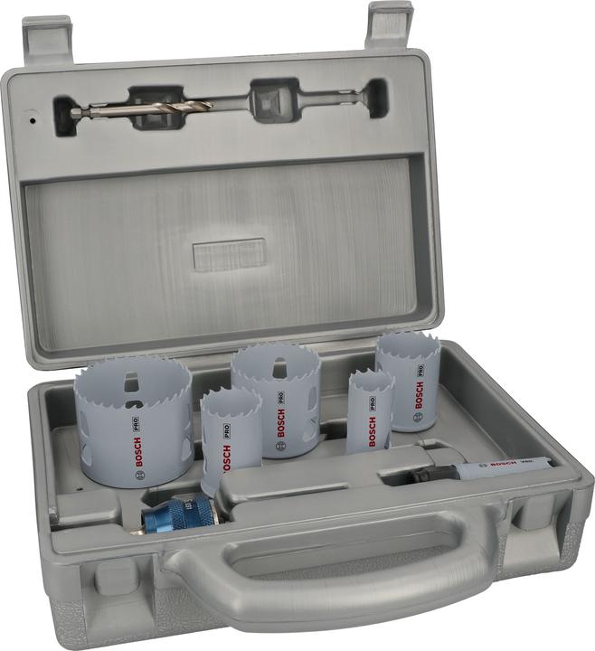 Produktbild Bosch Professional Zubehör PRO Multi Material PC Plus Lochsägen-Set, 9-tlg. (51 Millimeter, 44 Millimeter, 64 Millimeter, 29 Millimeter, 22 Millimeter, 35 Millimeter)