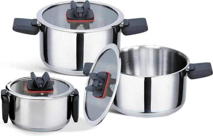Maestro Zestaw garnków 6 elem. MR-3531-6 (24 cm, Pfannenset + Topfset, Edelstahl)