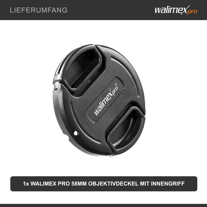 Image du produit Walimex Bouchon d'objectif avec poignée intérieure (58 mm)