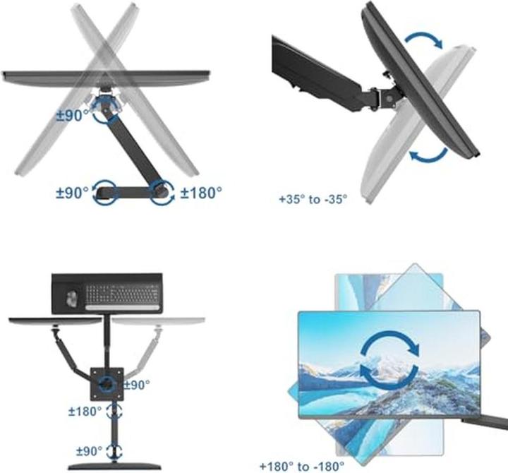 Produktbild myWall My Wall Mobiler Sitz-/Steh-PC-Arbeitsplatz (Boden, 31.89", 9 kg)