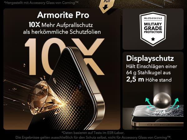 Actual product image ESR Corning UltraFit (3 pack) (3 pcs., Apple iPhone 17 Pro)