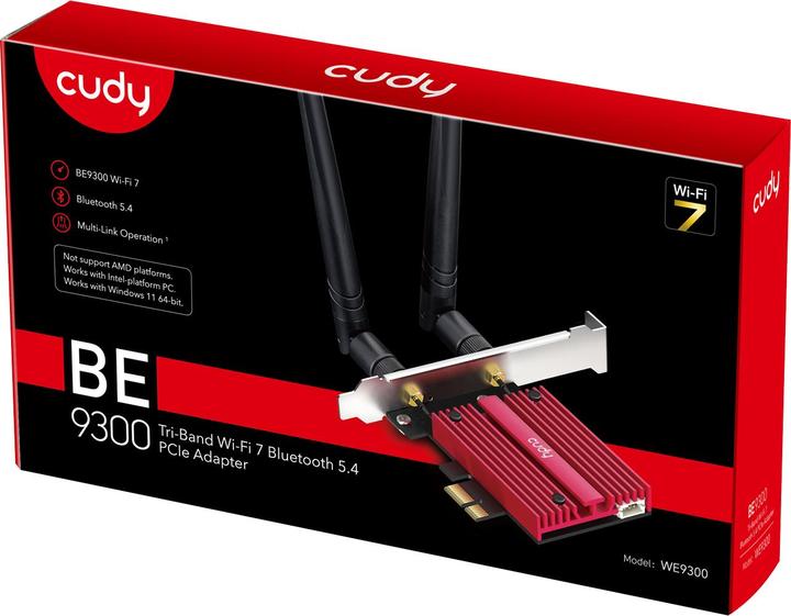 Immagine prodotto Cudy Adattatore PCI Express BE9300 Wi-Fi 7 (Mini PCI Express)