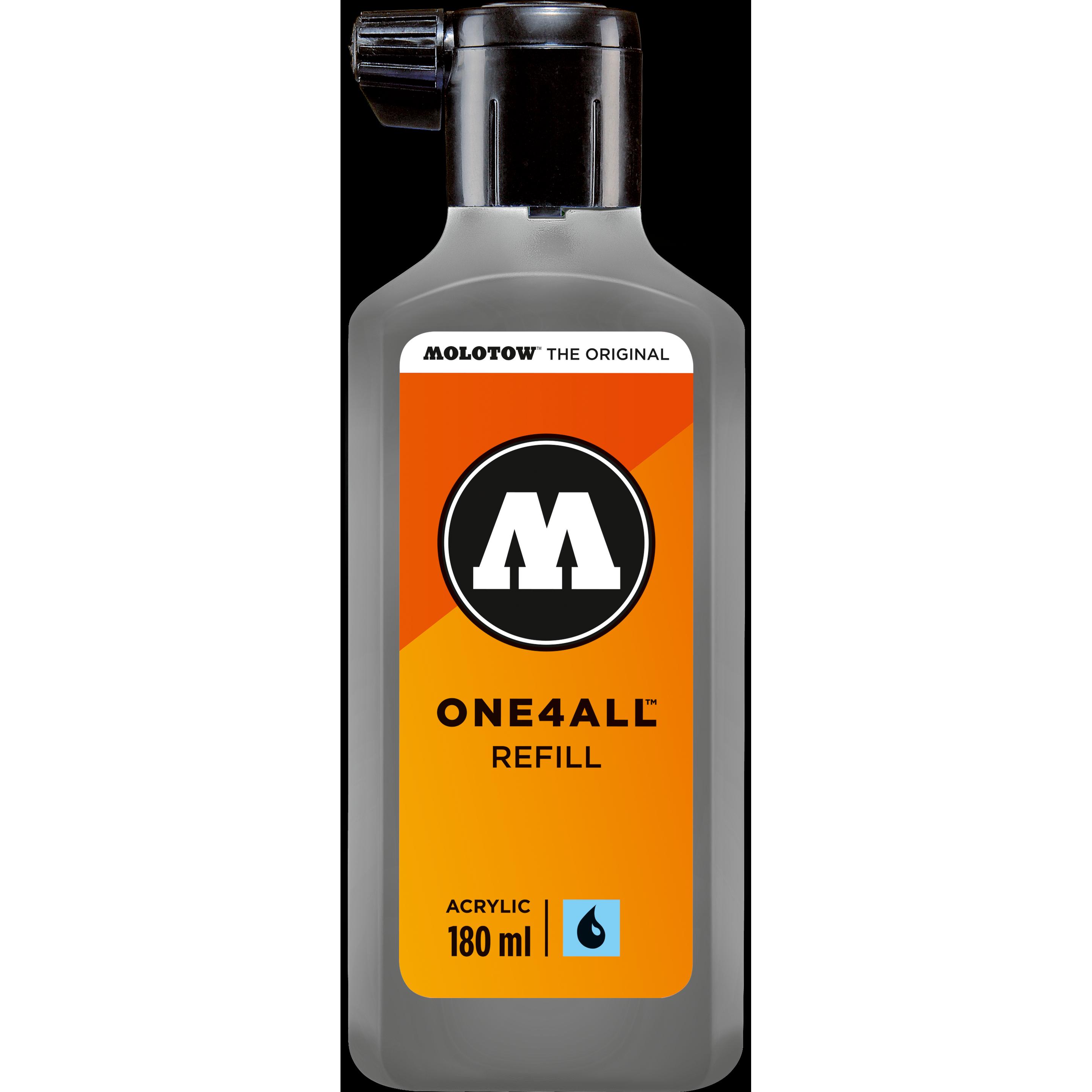 Molotow, Ersatzpatrone, Nachfülltinte One4All für Permanentmarker 180ml graublau dunkel (Nachfülleinheit)