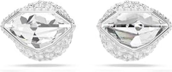 Produktbild Swarovski Lucent Oorknopjes mit Pavé und Bal in Weiss (Rhodiumbeschichtet)